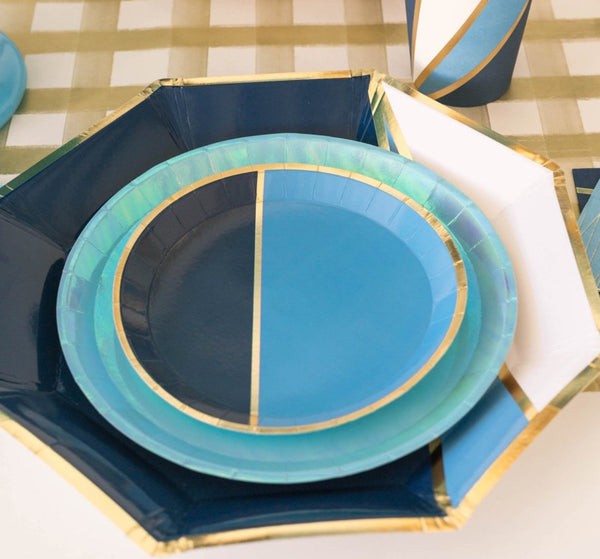 PLATES CHARGER - EXTRA LARGE BLUE MARKLE