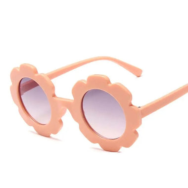 SUNGLASSES KIDS - RETRO FLOWER SUNNIES PEACH