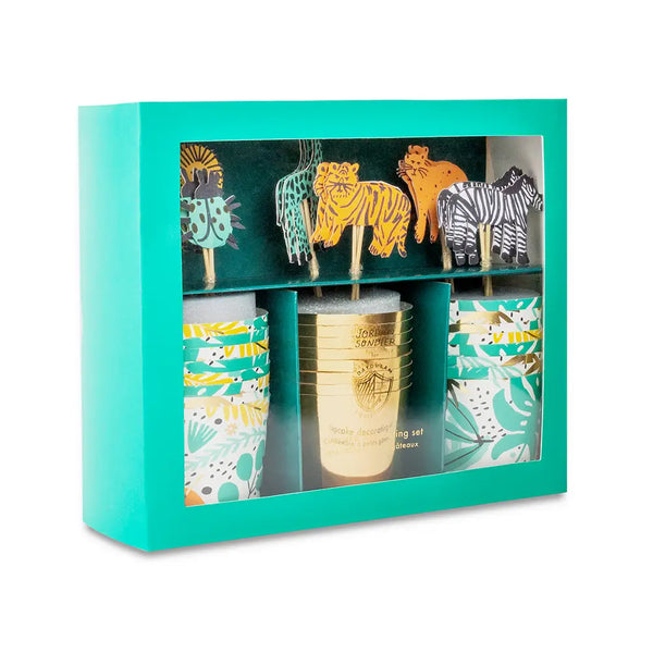 CUPCAKE KIT - INTO THE WILD (Set of 24 cups & toppers)