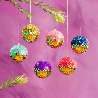 GLITTERVILLE HOME - DISCO BALL 4 INCH TWO-TONE LUXE