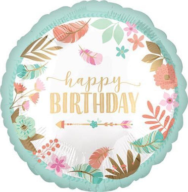 BALLOONS - FLORAL BOHO GIRL, Balloons, Anagram - Bon + Co. Party Studio