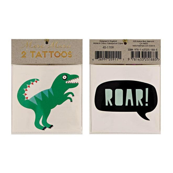 TATTOOS - DINOSAUR ROAR, Tattoos, MERI MERI - Bon + Co. Party Studio
