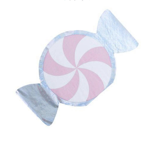 NAPKINS - COCKTAIL PINK PEPPERMINT CANDY, NAPKINS, Jollity & Co - Bon + Co. Party Studio