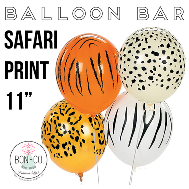 BALLOON BAR - ANIMAL JUNGLE SAFARI PRINT 11"