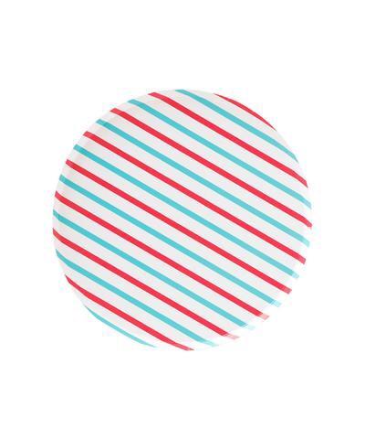PLATES - SMALL CHERRY + SKY STRIPE OH HAPPY DAY, PLATES, Oh happy day - Bon + Co. Party Studio