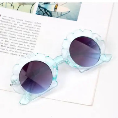 SUNGLASSES KIDS - RETRO SEASHELL SUNNIES CLEAR BLUE