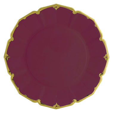 PLATES XL DINNER - RED MERLOT SCALLOPED
