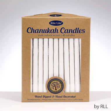 HANUKKAH CANDLES - WHITE