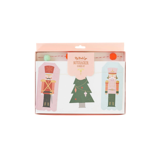 FELT BALL GARLAND - PENNANT NUTCRACKER