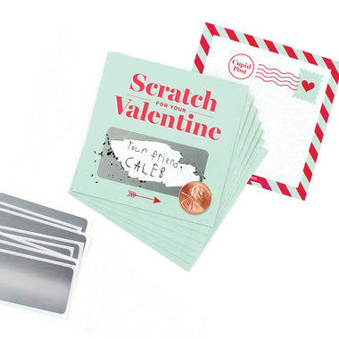 VALENTINE CARD SET - MINT SCRATCH-OFF CARDS