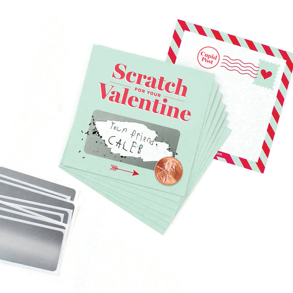 VALENTINE CARD SET - MINT SCRATCH-OFF CARDS