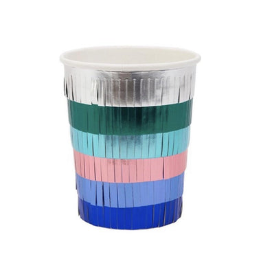CUPS - FRINGE MULTICOLOUR METALLIC MERI MERI, CUPS, MERI MERI - Bon + Co. Party Studio