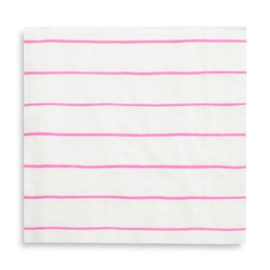 NAPKINS - LARGE FRENCHIE STRIPES CERISE, NAPKINS, Daydream Society - Bon + Co. Party Studio