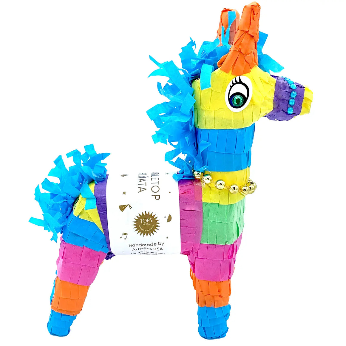 SMALL FILLED TABLETOP PINATA - TRADITIONAL DONKEY