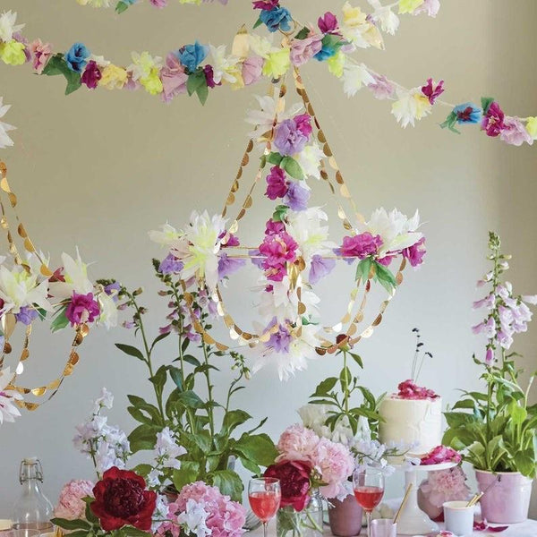 GARLAND - MERI MERI FLOWER BLOSSOM LILAC