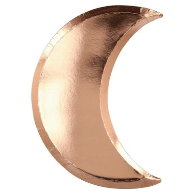 PLATES LARGE - SPACE ROSEGOLD COPPER CRESCENT MOON MERI MERI