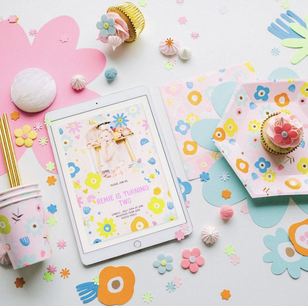 PLATES - SMALL FLORA DAYDREAM SOCIETY, PLATES, Daydream Society - Bon + Co. Party Studio