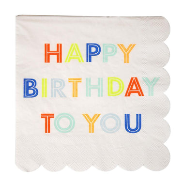 NAPKINS LARGE - MIXED HAPPY BIRTHDAY TO YOU