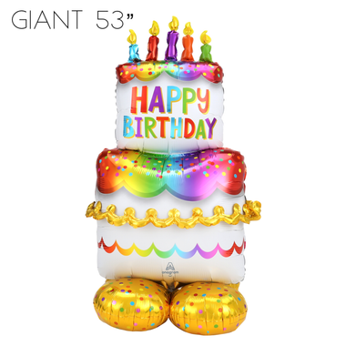 BALLOONS - CANDY & SWEETS GIANT AIRLOONZ BIRTHDAY CAKE
