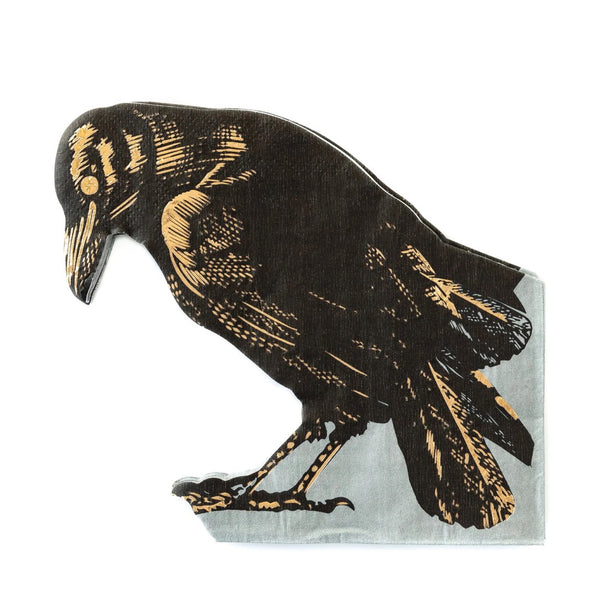 NAPKINS SMALL - ANIMAL RAVEN HALLOWEEN