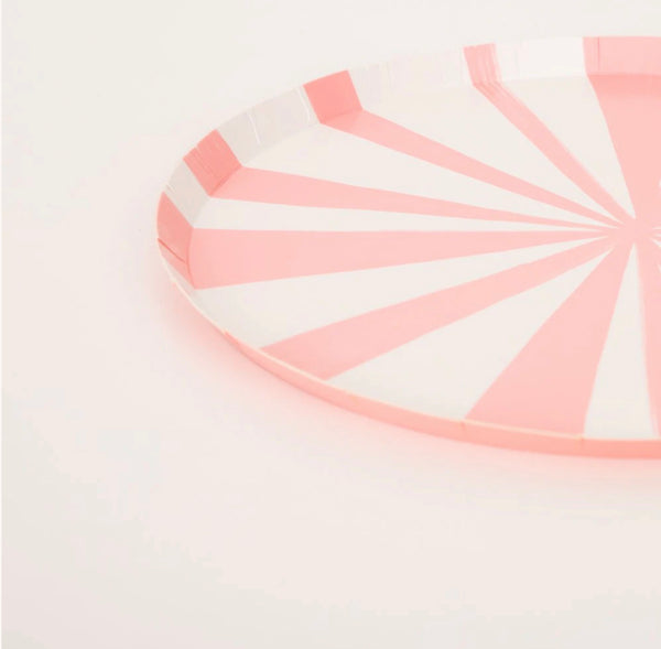 PLATES SMALL - PINK STRIPE