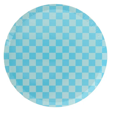 PLATES XL DINNER - BLUE CHECK IT