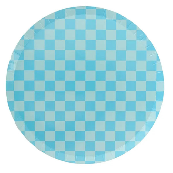 PLATES XL DINNER - BLUE CHECK IT