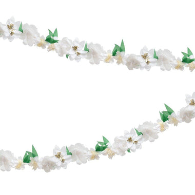 GARLAND - MERI MERI FLOWER BLOSSOM WHITE