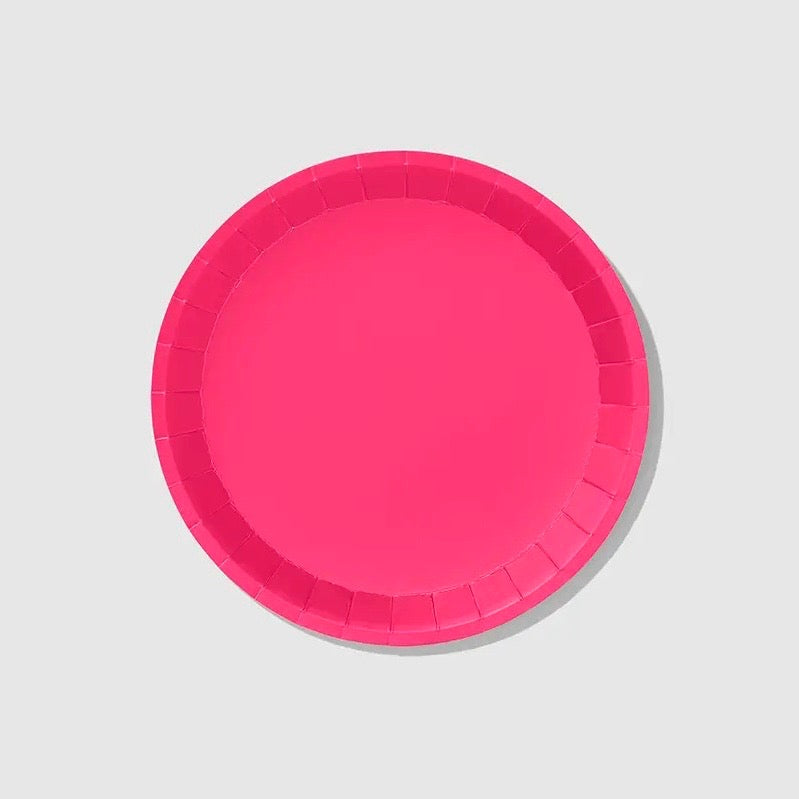 PLATES - SMALL CLASSIC HOT PINK