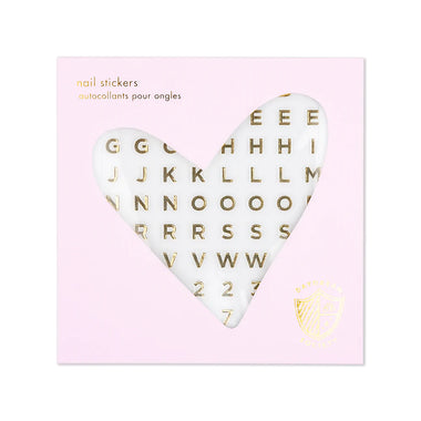 NAIL STICKERS - GOLD SAY ANYTHING