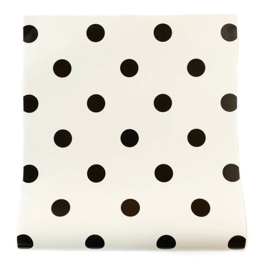 TABLERUNNER - CREAM WITH BLACK DOTS