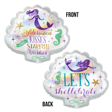 BALLOONS - SEA LIFE MERMAID LETS SHELLABRATE, Balloons, Anagram - Bon + Co. Party Studio