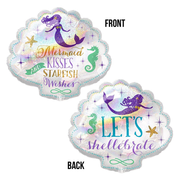 BALLOONS - SEA LIFE MERMAID LETS SHELLABRATE, Balloons, Anagram - Bon + Co. Party Studio