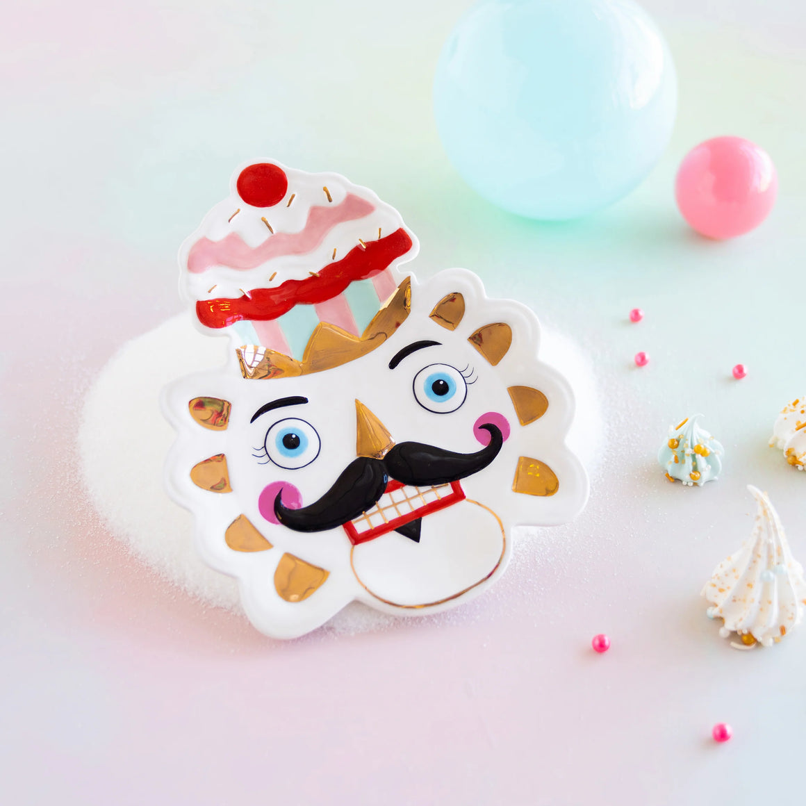 GLITTERVILLE CHRISTMAS - COLONEL CUPCAKE COOKIE PLATE