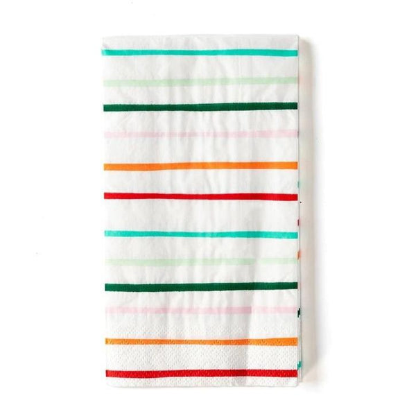 NAPKINS DINNER - MIXED FESTIVE STRIPES