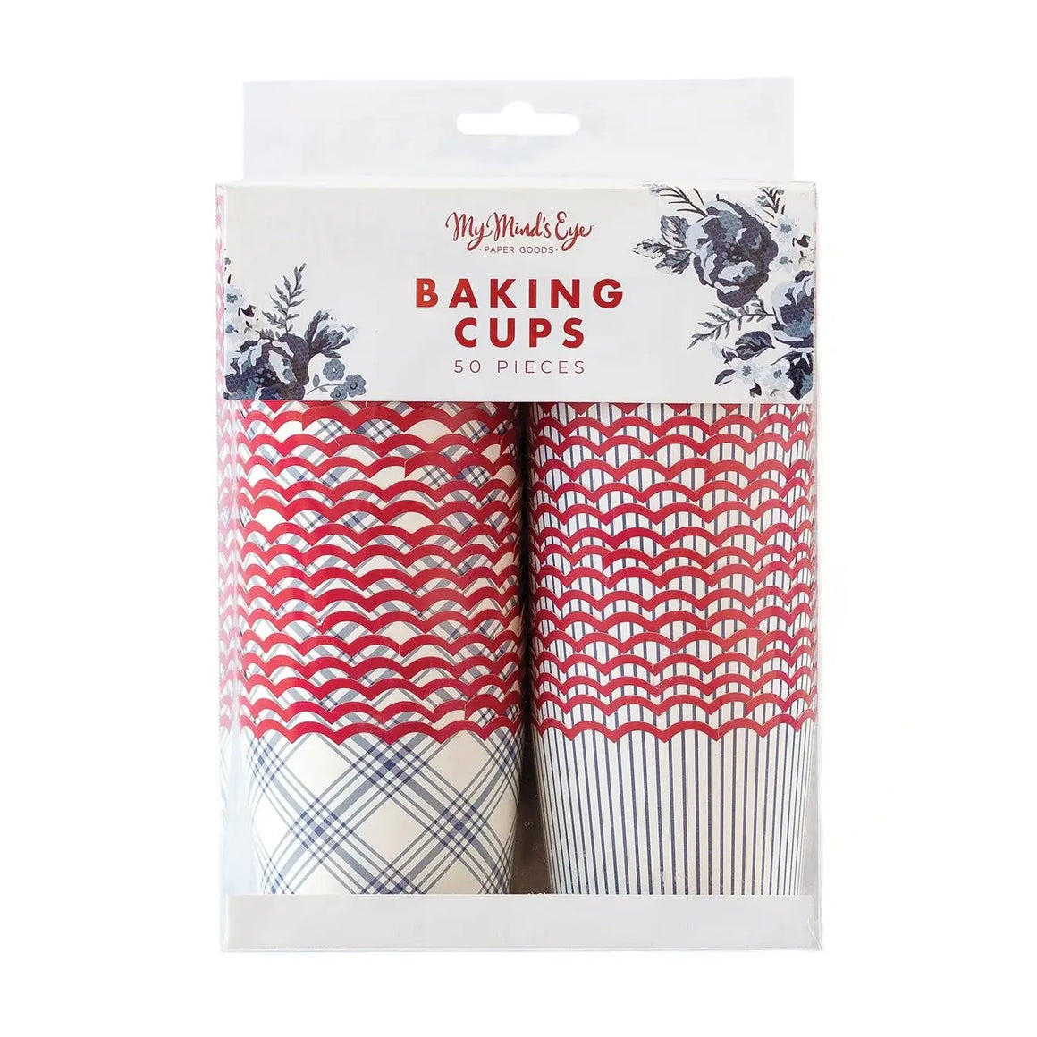 FOOD CUPS - MIXED STRIPES & PLAID THE HAMPTONS (PACK OF 50)