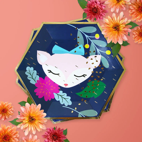 PLATES LARGE - ANIMAL DEER WOODLAND FRIENDS