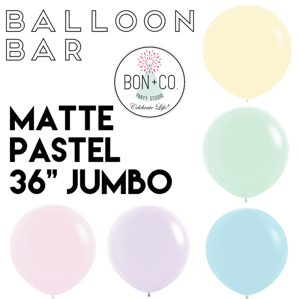 BALLOON BAR - MATTE PASTELS 36” JUMBO