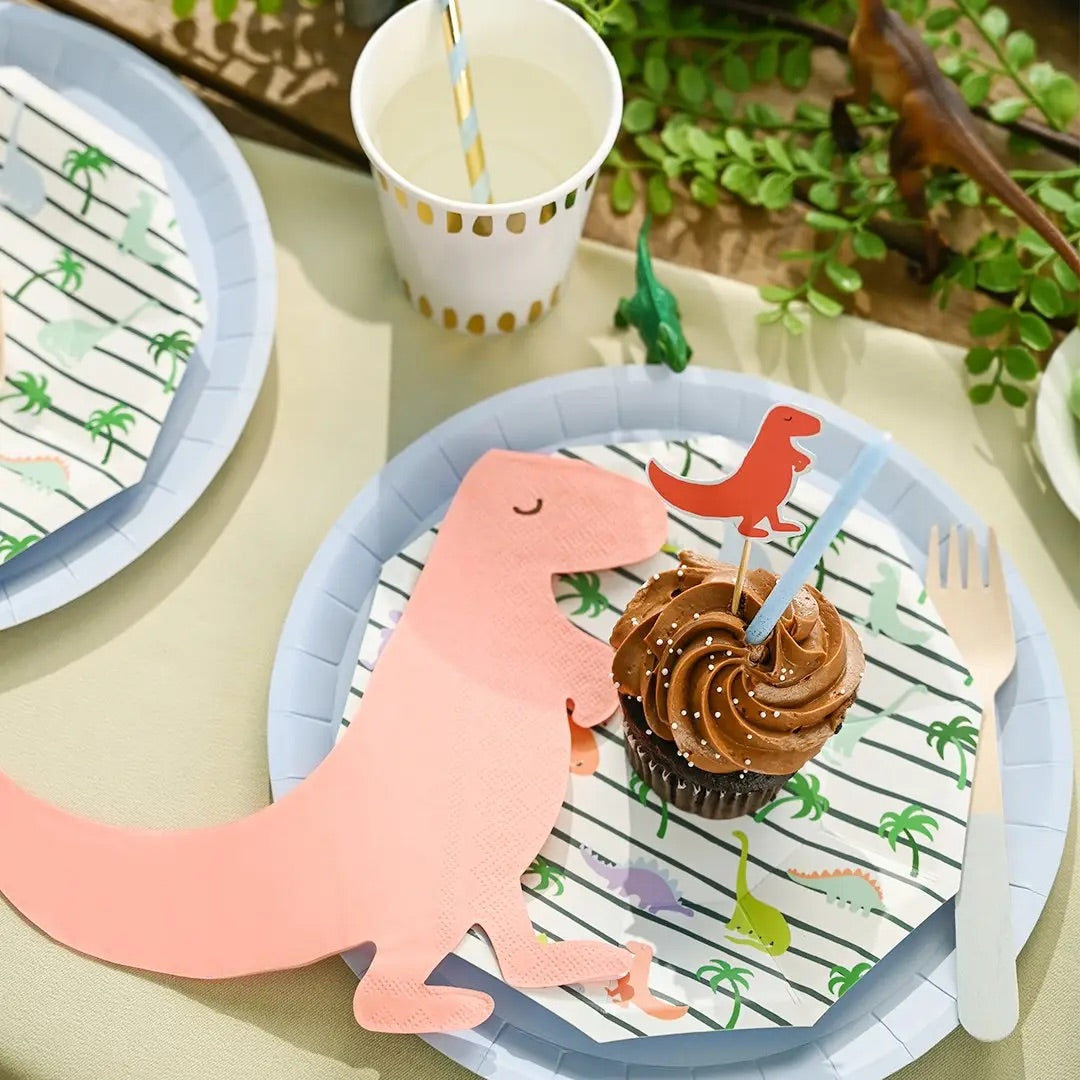 NAPKINS - LARGE DINOSAUR PASTEL DIE-CUT