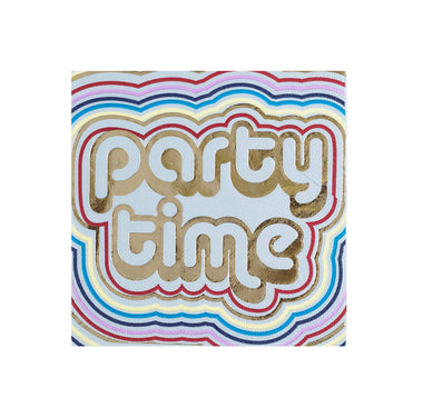 NAPKINS SMALL - RETRO PARTY TIME