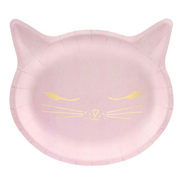 PLATES SMALL - ANIMAL CAT PINK