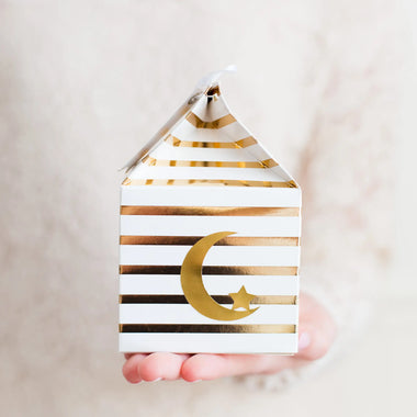 FAVOUR & TREAT BOXES - CRESCENT MOON & STARS