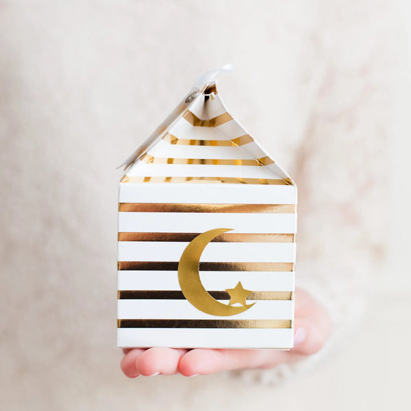 FAVOUR & TREAT BOXES - CRESCENT MOON & STARS