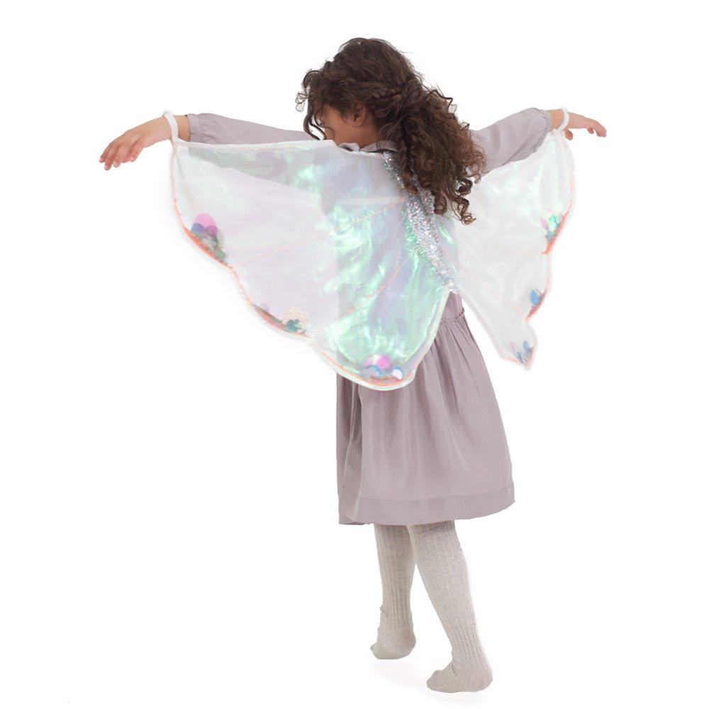 DRESS-UP COSTUME - SEQUIN BUTTERFLY WINGS + WAND