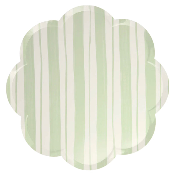 PLATES XL DINNER - PASTEL TICKING STRIPE