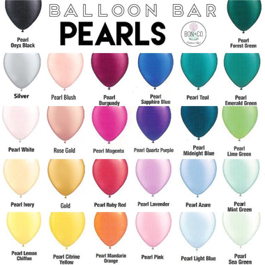 BALLOON BAR - STANDARD PEARLS 11", Balloons, QUALATEX - Bon + Co. Party Studio