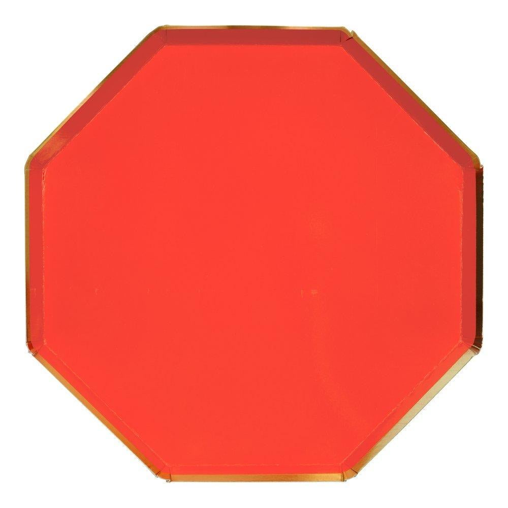 PLATES - XL DINNER RED