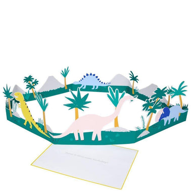 GREETING CARD - 3D DINOSAUR BIRTHDAY, Greeting cards, MERI MERI - Bon + Co. Party Studio