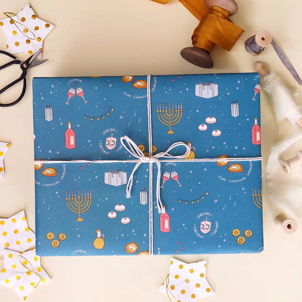 GIFT WRAP ROLL - HANUKKAH PARTY