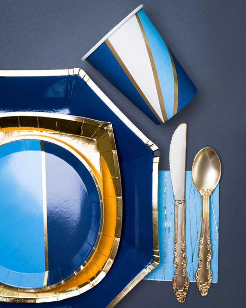 CUPS - BLUE MARKLE LARGE